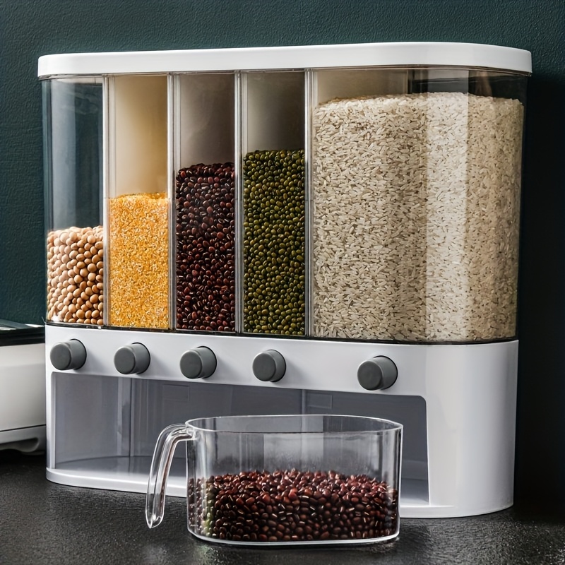 Commercial Kitchen Designer - 1pc Large Capacity Dry Food Dispenser