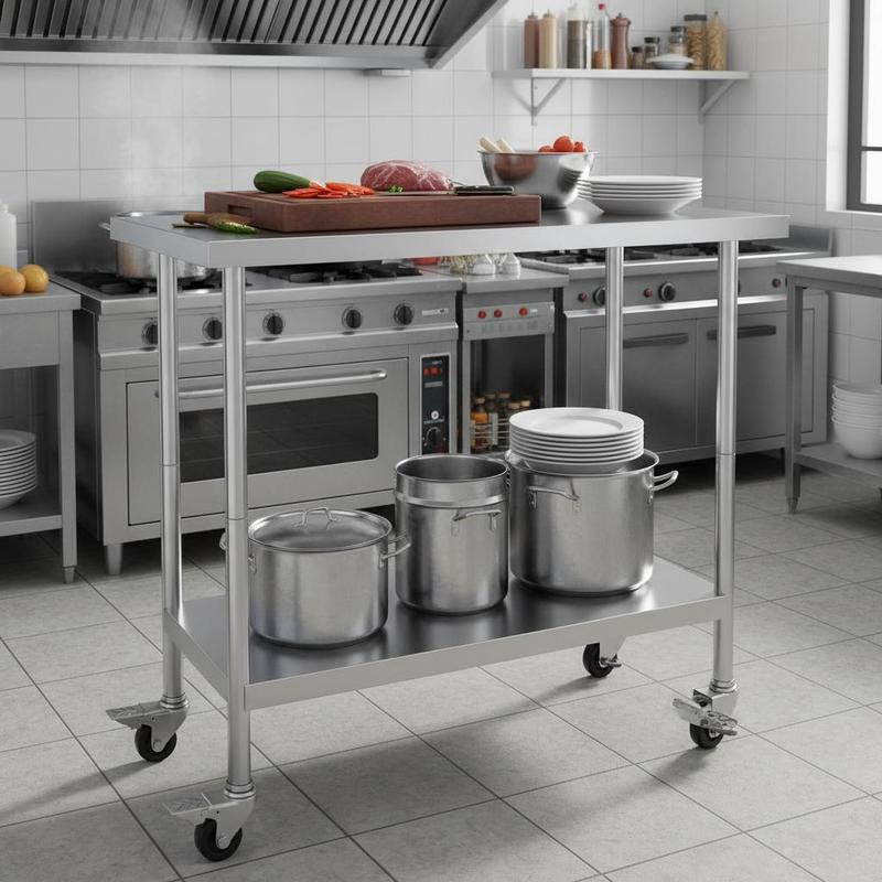 Commercial Kitchen Designer - Metal Prep Station 24 x 24