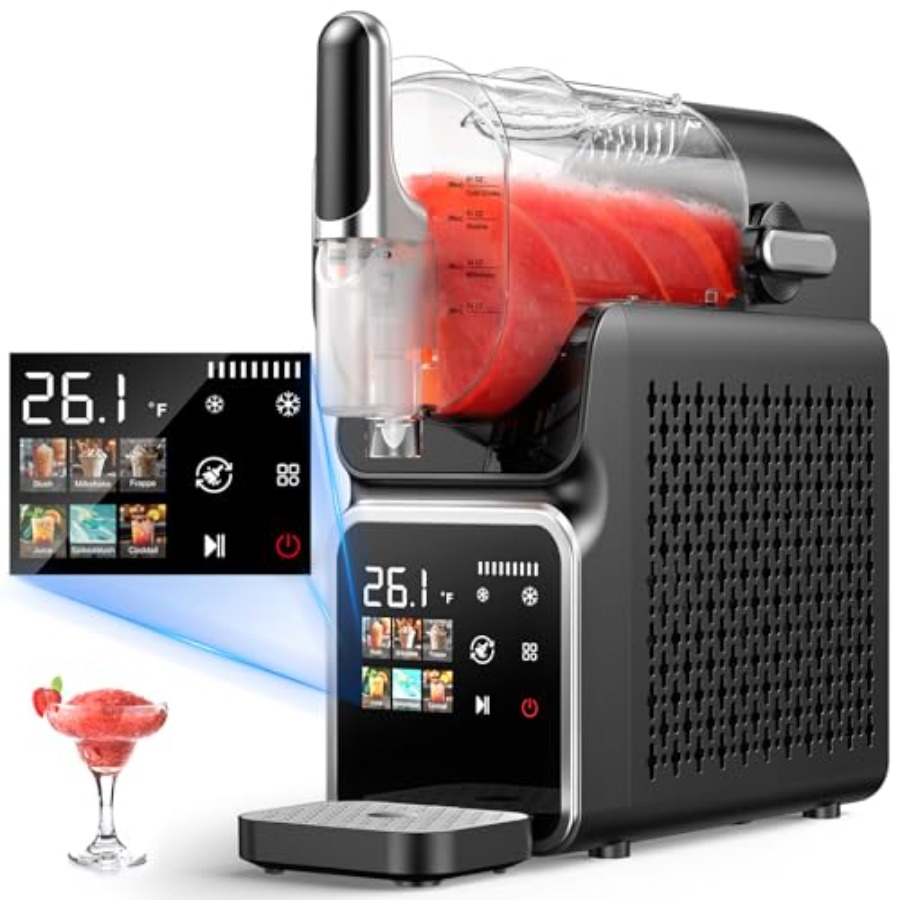Slushy Machine - Slushie Machine No Ice Needed Auto-Clean