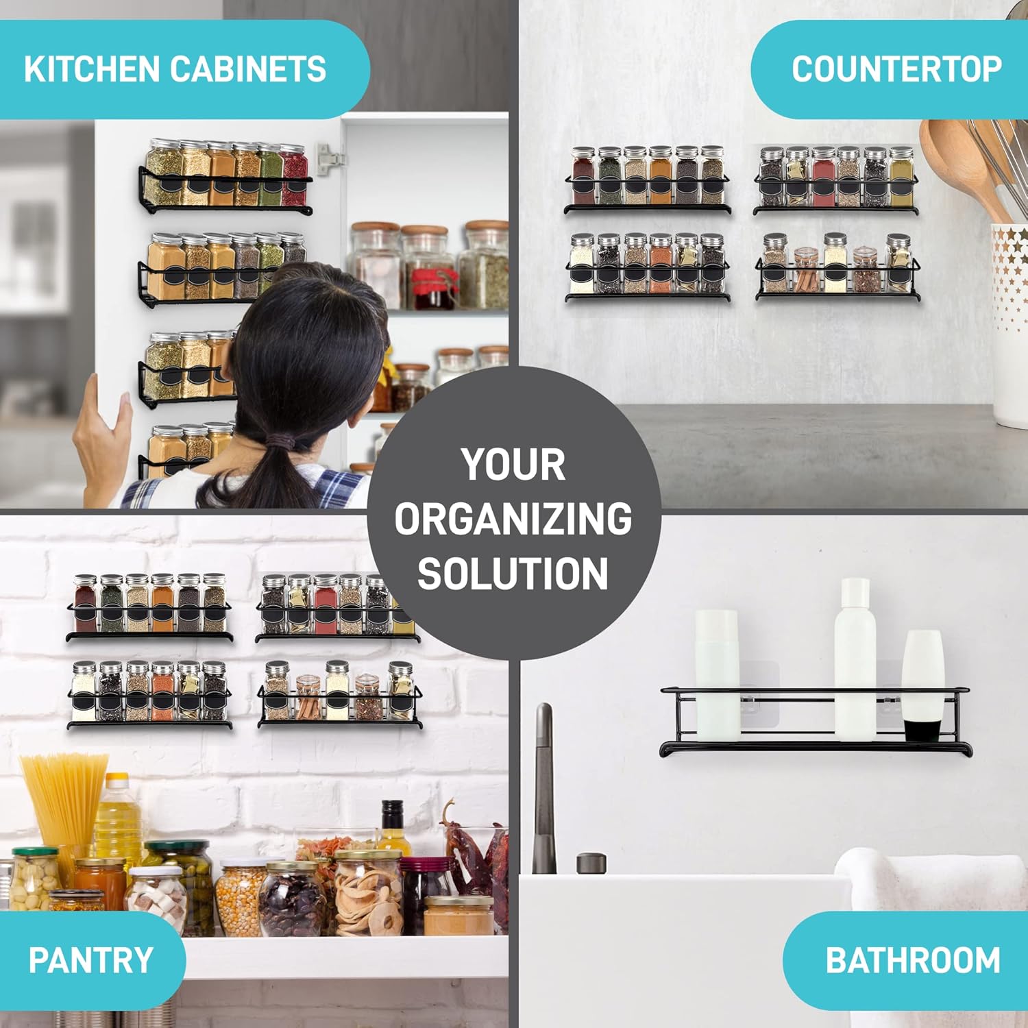 2PCS Kitchen Spice Rack Metal  - огляд і ціна Commercial Kitchen Shelving