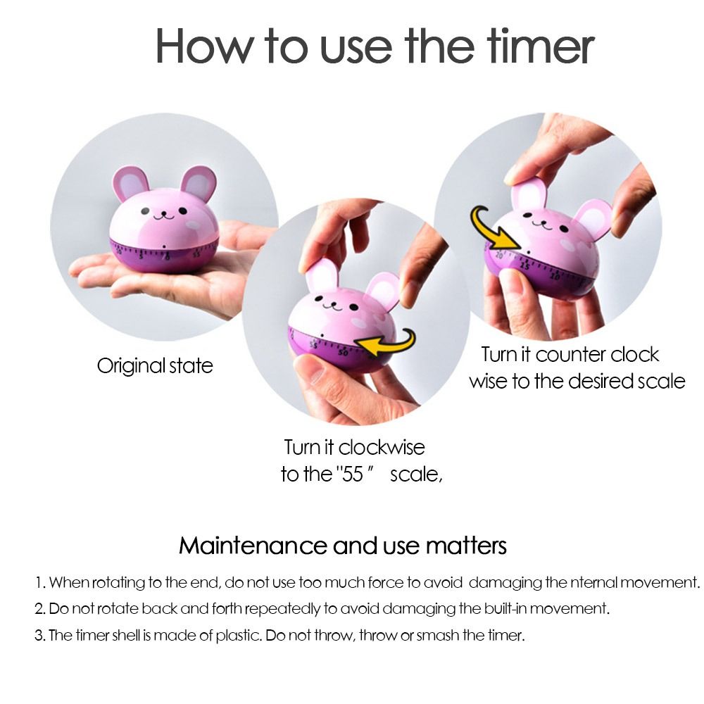 Animal Cute Mechanical Timer S - огляд і ціна Commercial Kitchen Timer