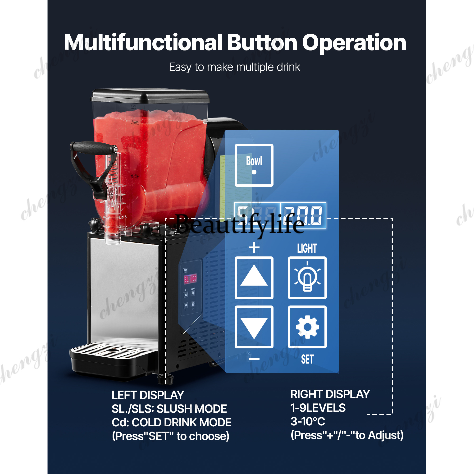 A81 SucceBuy 6L/1.6Gal Slushie - огляд і ціна Slushy Machine