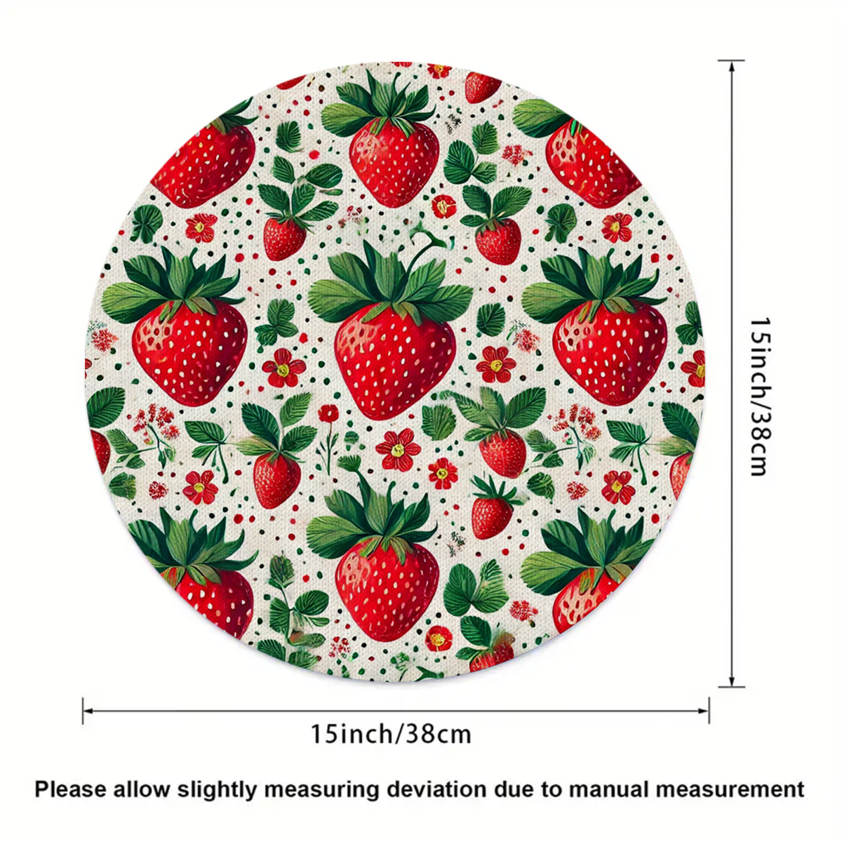 4PCS 2D flat print, strawberry - огляд і ціна Commercial Kitchen Designer