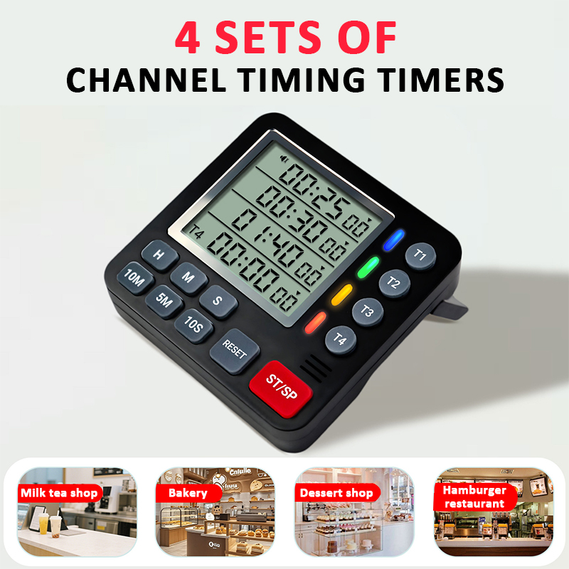 Digital Kitchen Timer 4-Channe - огляд і ціна Commercial Kitchen Timer