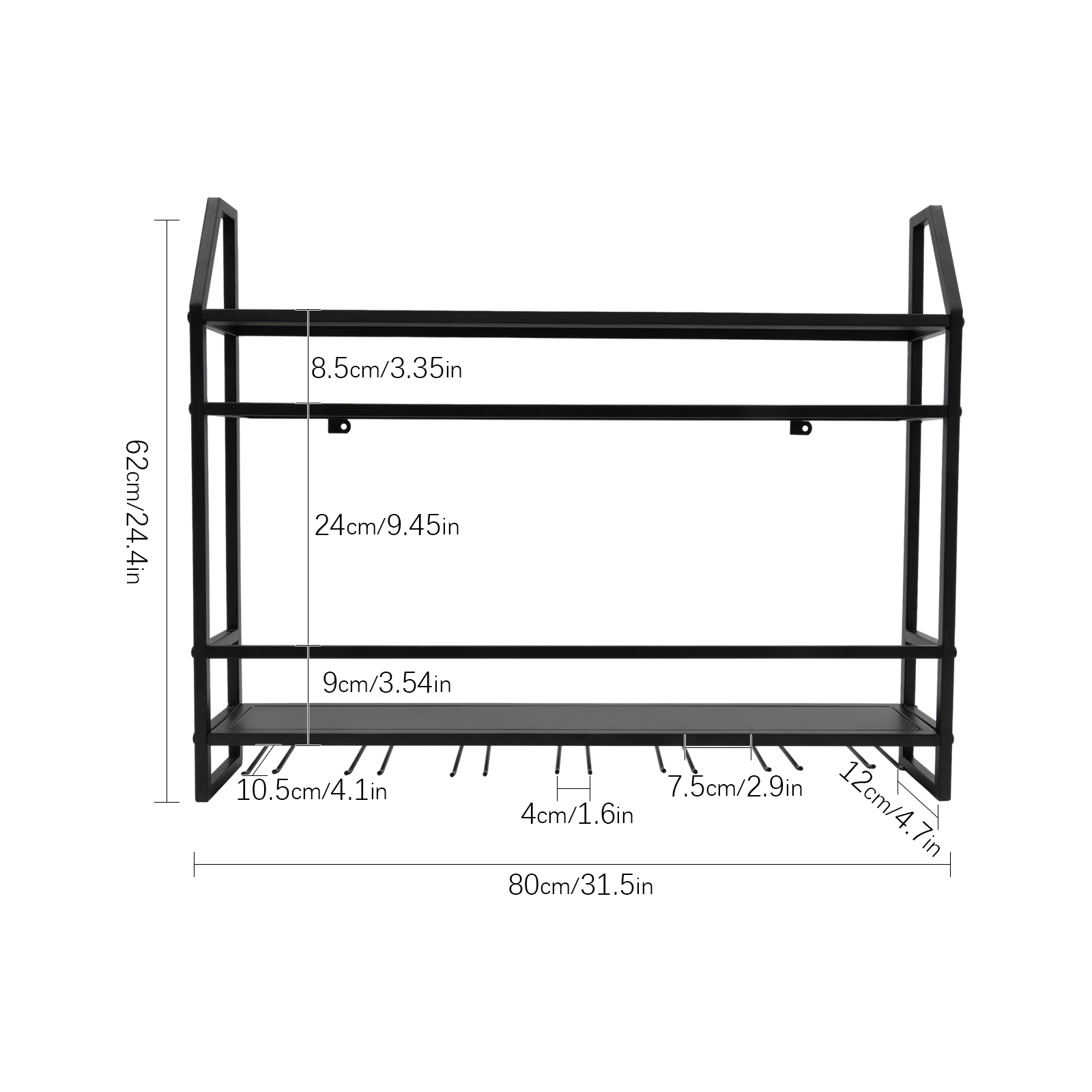Double-layer Wine Rack Wall-Mo - огляд і ціна Commercial Kitchen Shelving