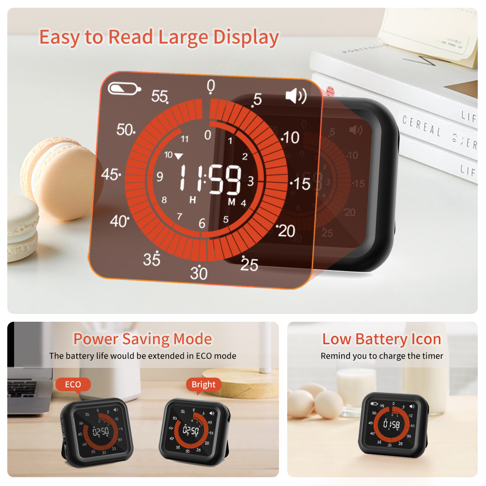 Fashion Visual Timer Rechargea - огляд і ціна Commercial Kitchen Timer
