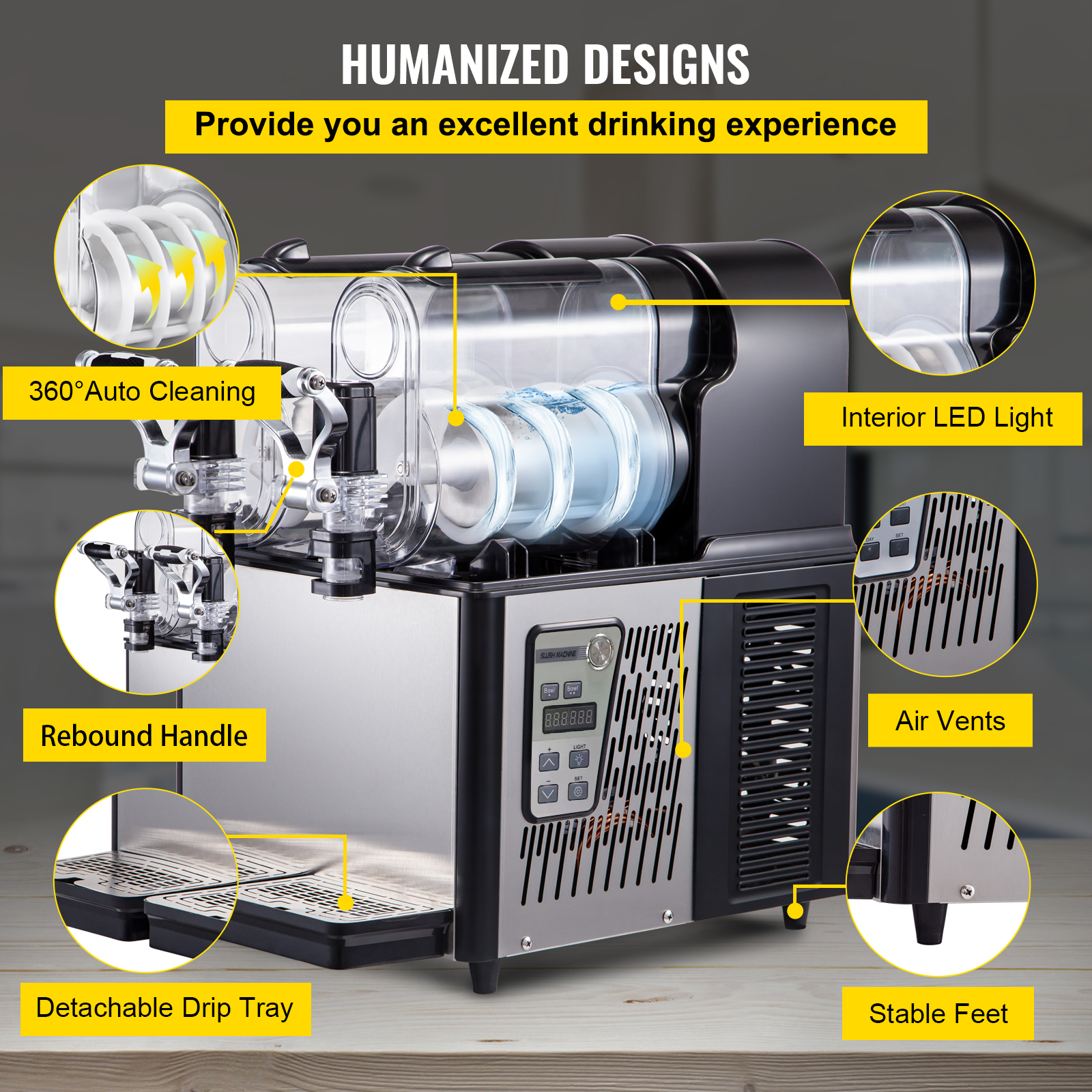 SucceBuy Commercial Slushy Mac - огляд і ціна Slushy Machine