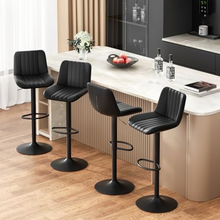 Modern Leather Bar Stools Swiv - огляд і ціна Commercial Kitchen Designer