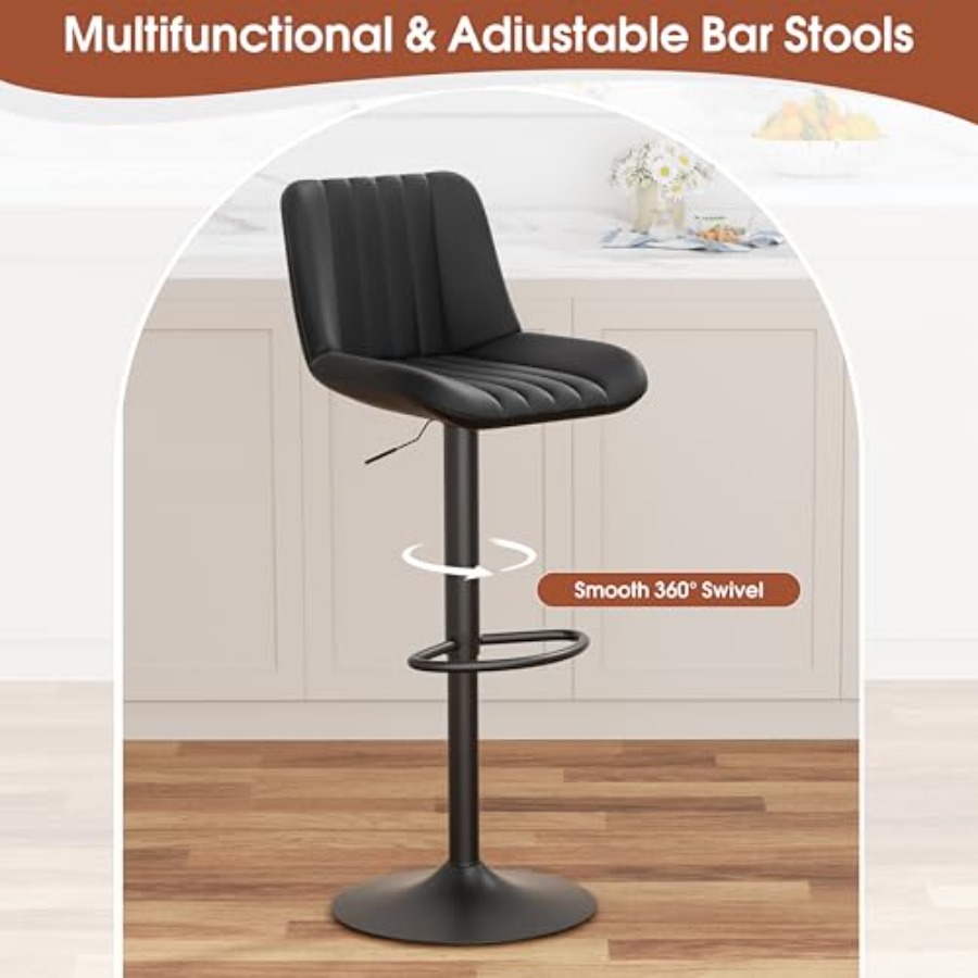 Modern Leather Bar Stools Swiv - огляд і ціна Commercial Kitchen Designer