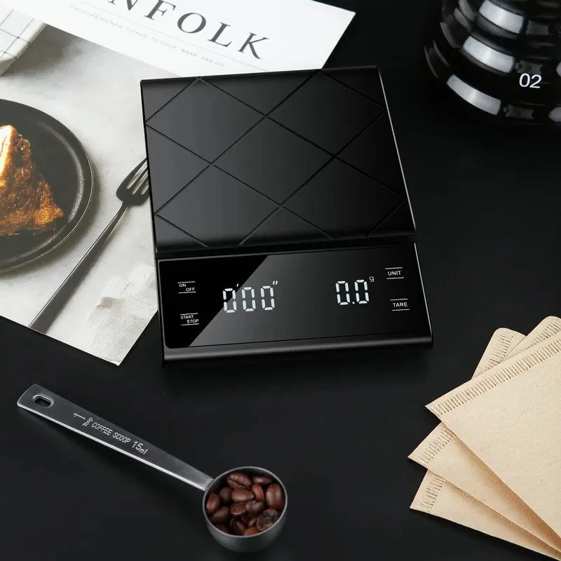 3kg/0.1g Coffee Scale With Tim - огляд і ціна Commercial Kitchen Timer